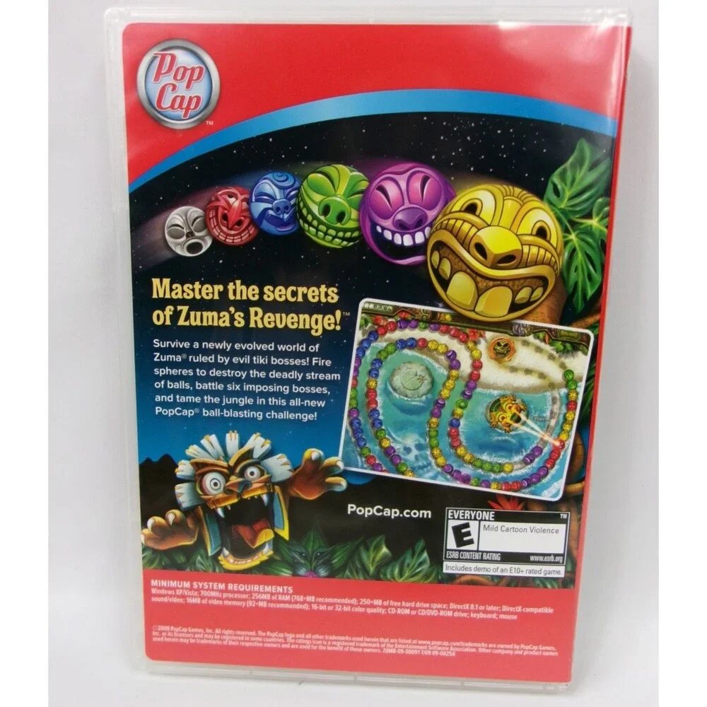 Pop Cap Games Bejeweled 2 Peggle and Zumas Revenge PC Games